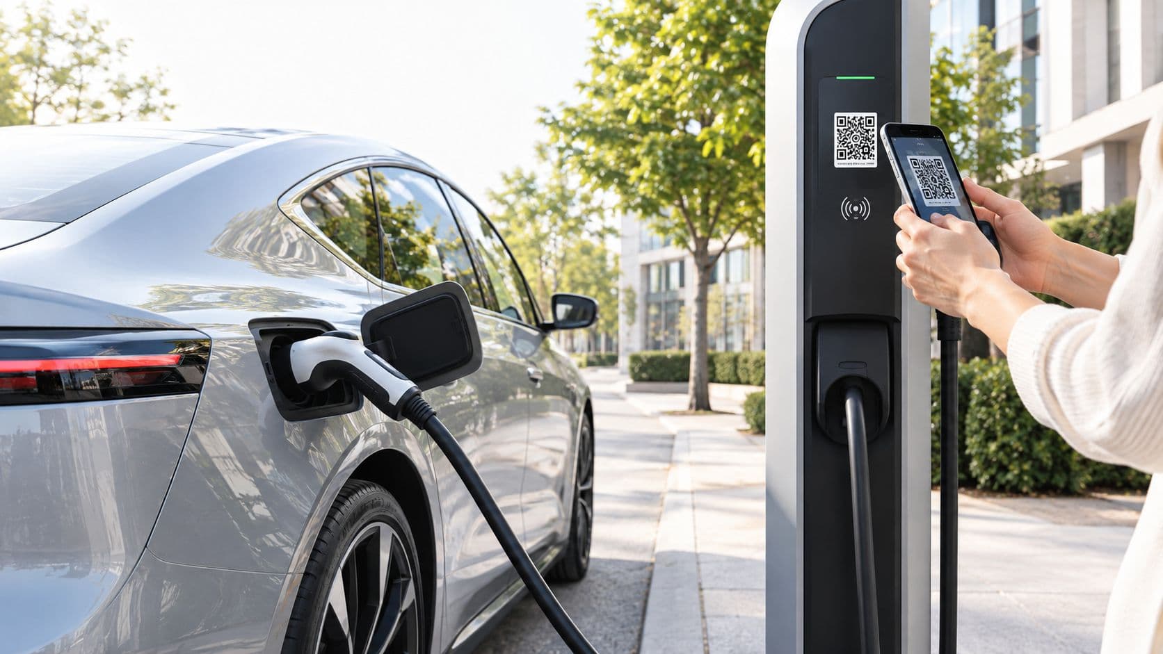Como cargar un coche electrico en la calle