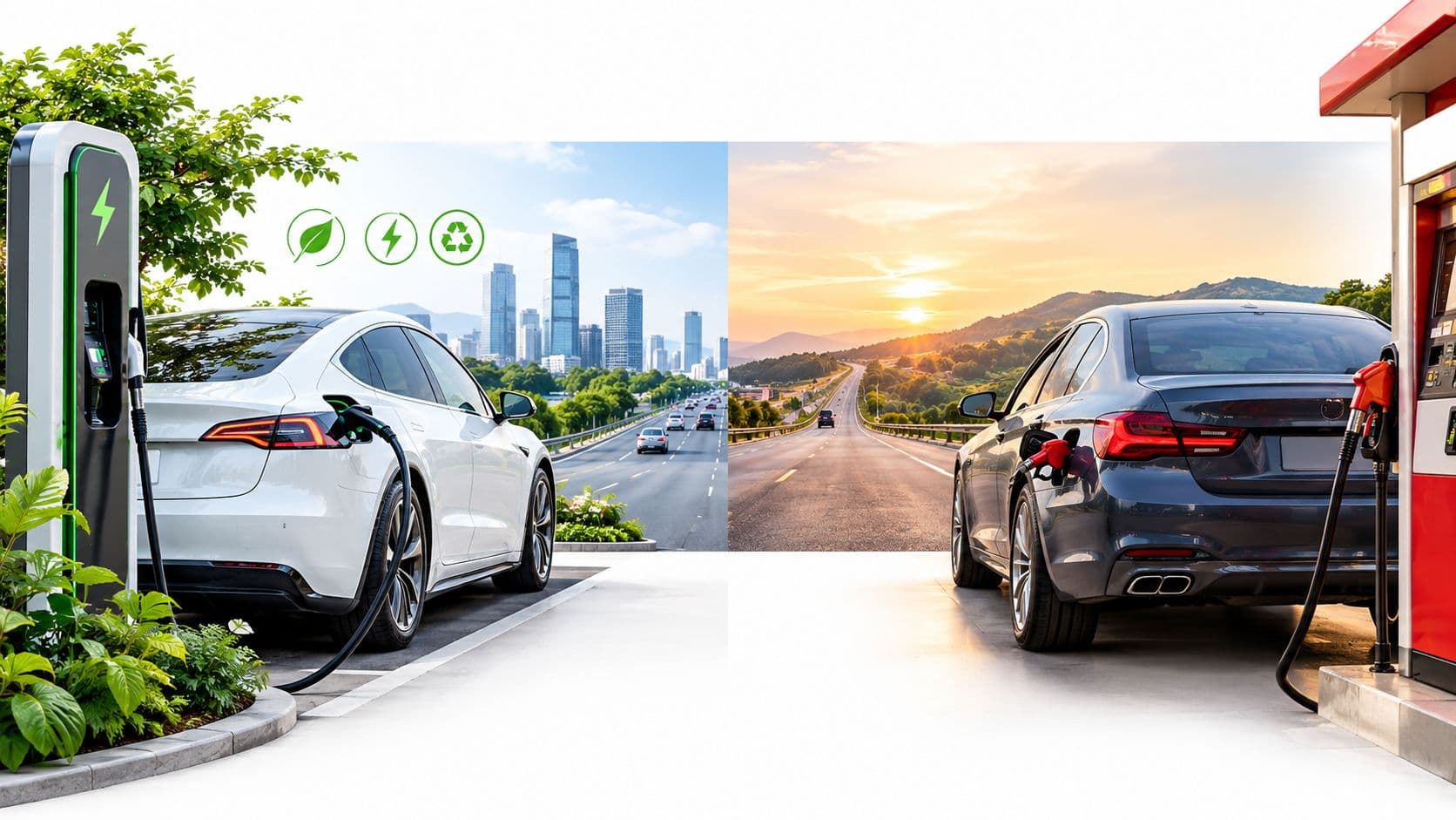 Coche eléctrico y gasolina: Análisis comparativo 2026