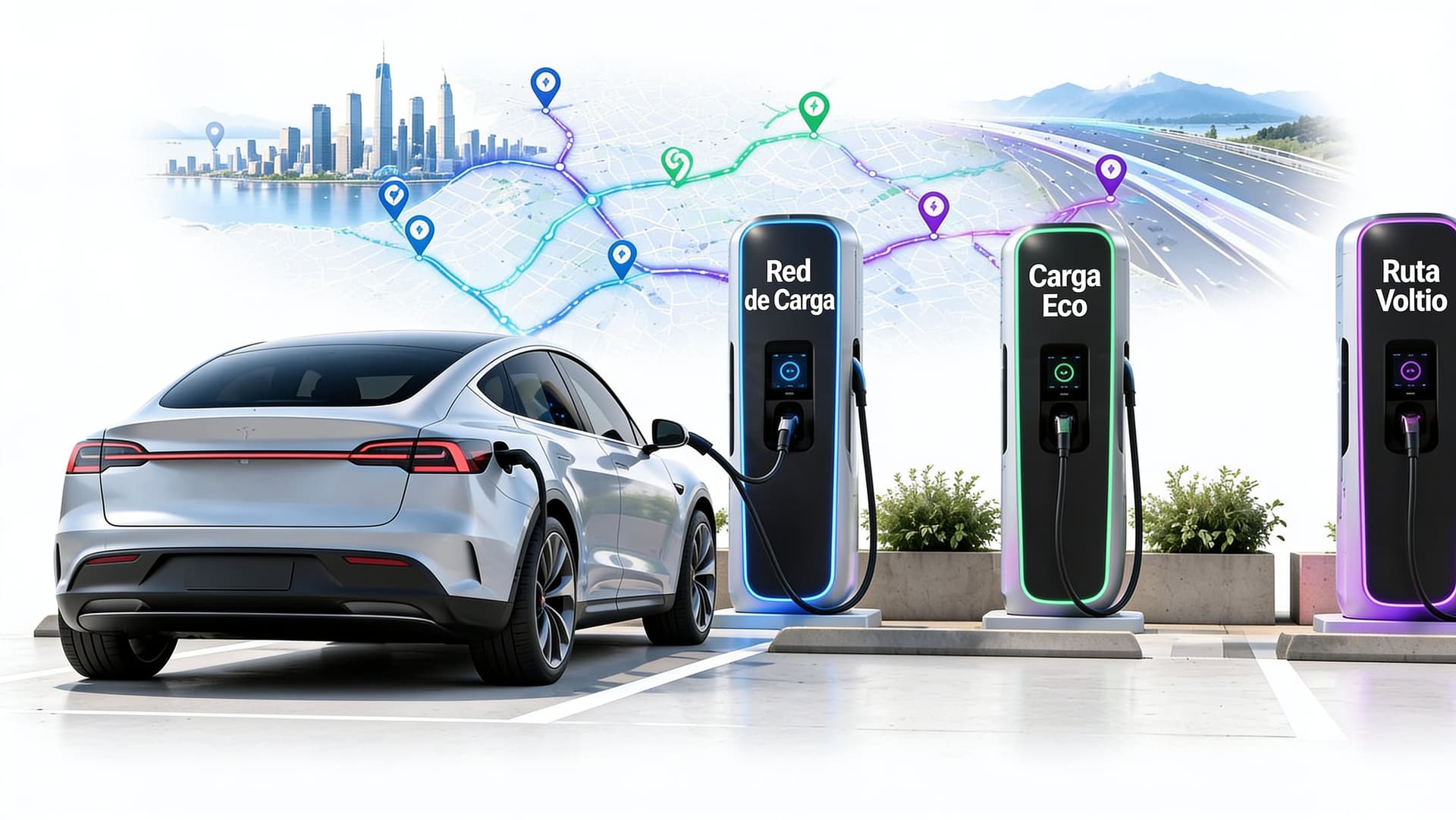 Puntos de recarga rapida coche electrico: guía 2026