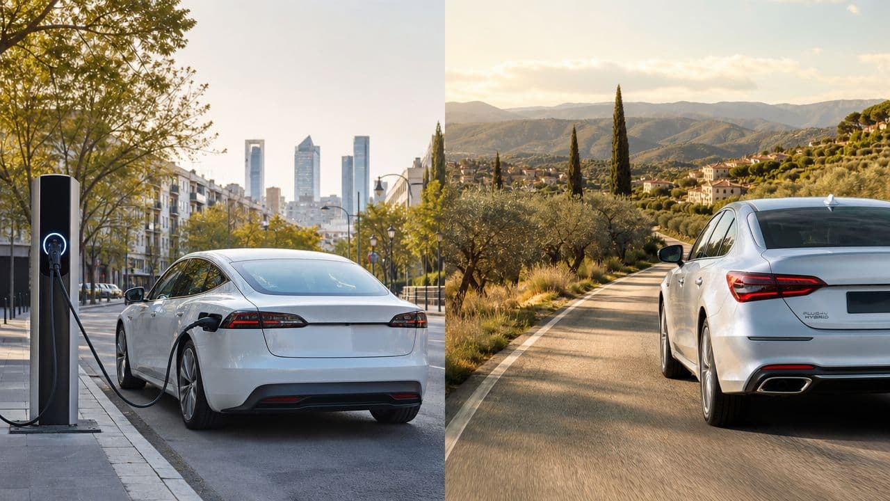 Coche eléctrico o híbrido: Guía 2026 para elegir en España