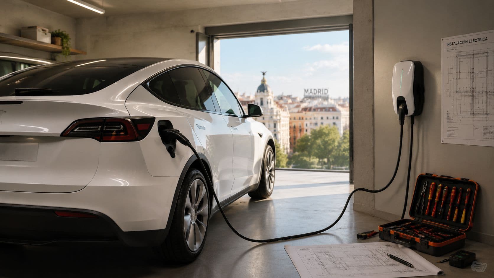 Instalar cargador coche electrico madrid: guía 2026