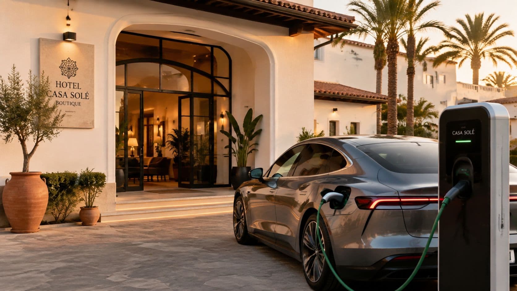 7 hoteles con cargador coche electrico en España
