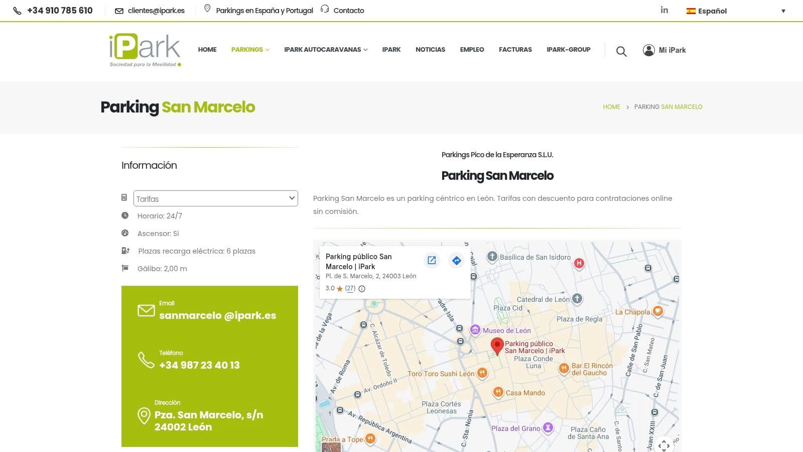 iPark – Parking San Marcelo (aka Parking Santo Domingo)