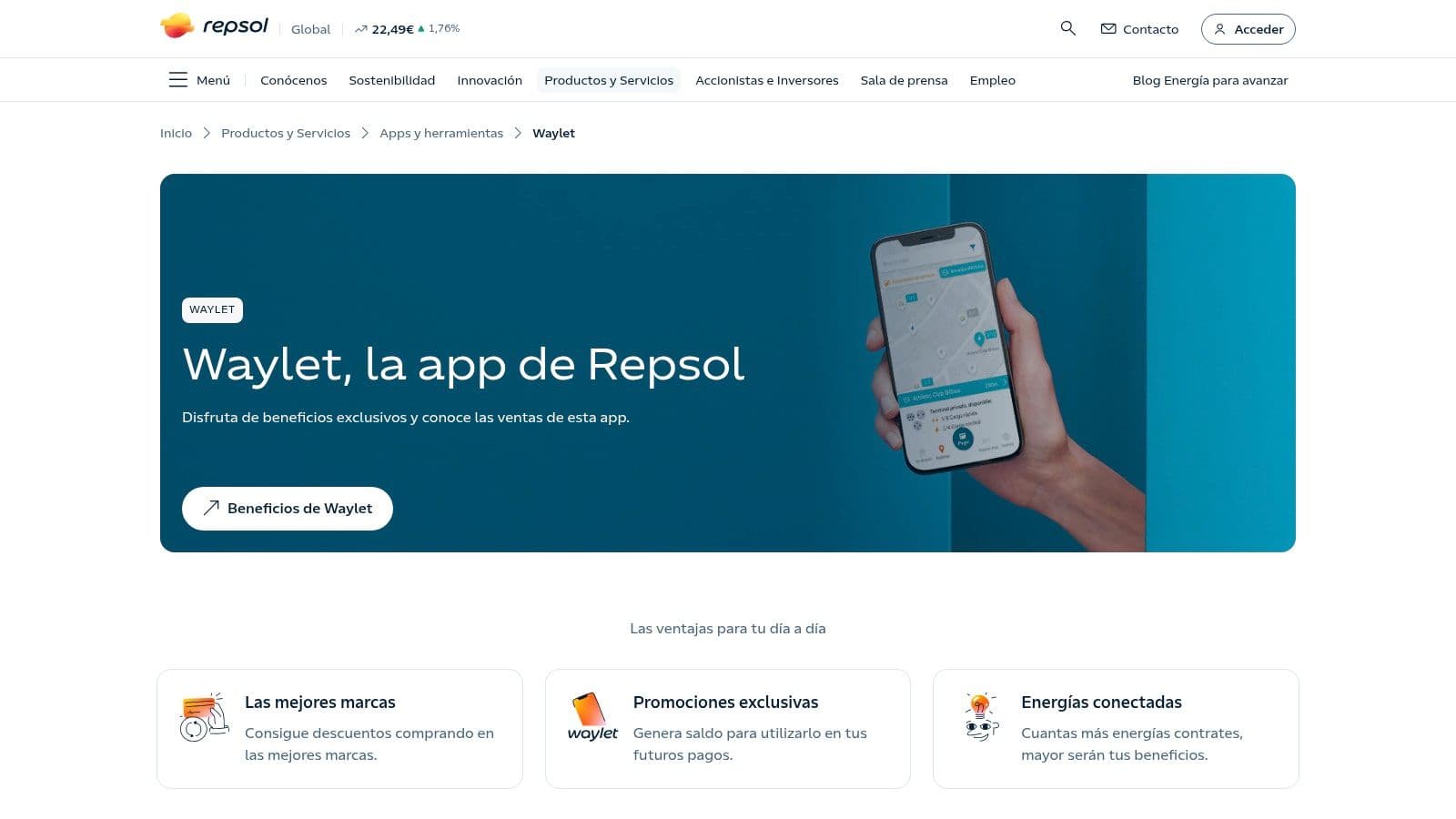 Repsol – Waylet (recarga pública)