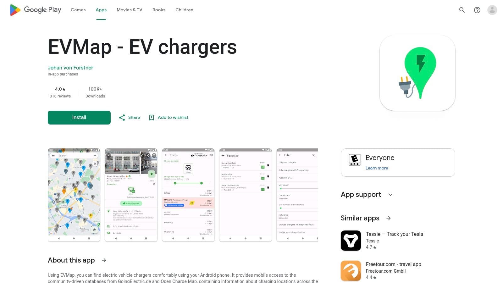 EVMap (Android): el poder de los datos abiertos